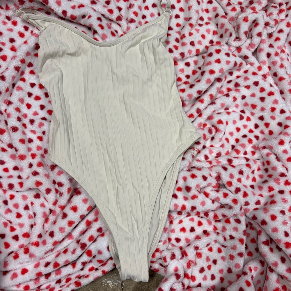 PacSun Cream Bodysuit One Piece